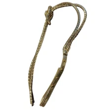 VTG Gold Metallic Rope Dog Leash 31” Adjustable Bling Show Handler Puppy