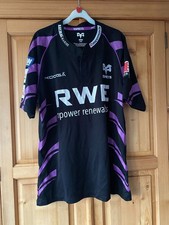 Men’s Black 2010-2011 Neath Swansea Ospreys Rugby Shirt Large Kooga