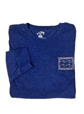   Billabong Boys Square Graphic Long Sleeve T-Shirt  Royal /Size L