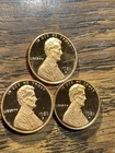 3- Proof 1981- S Lincoln Pennies $5.95 Free Shipping.