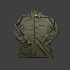 Vintage 1980s OG 507 Poly Cotton Shirt 15 1/2 x 33 Large