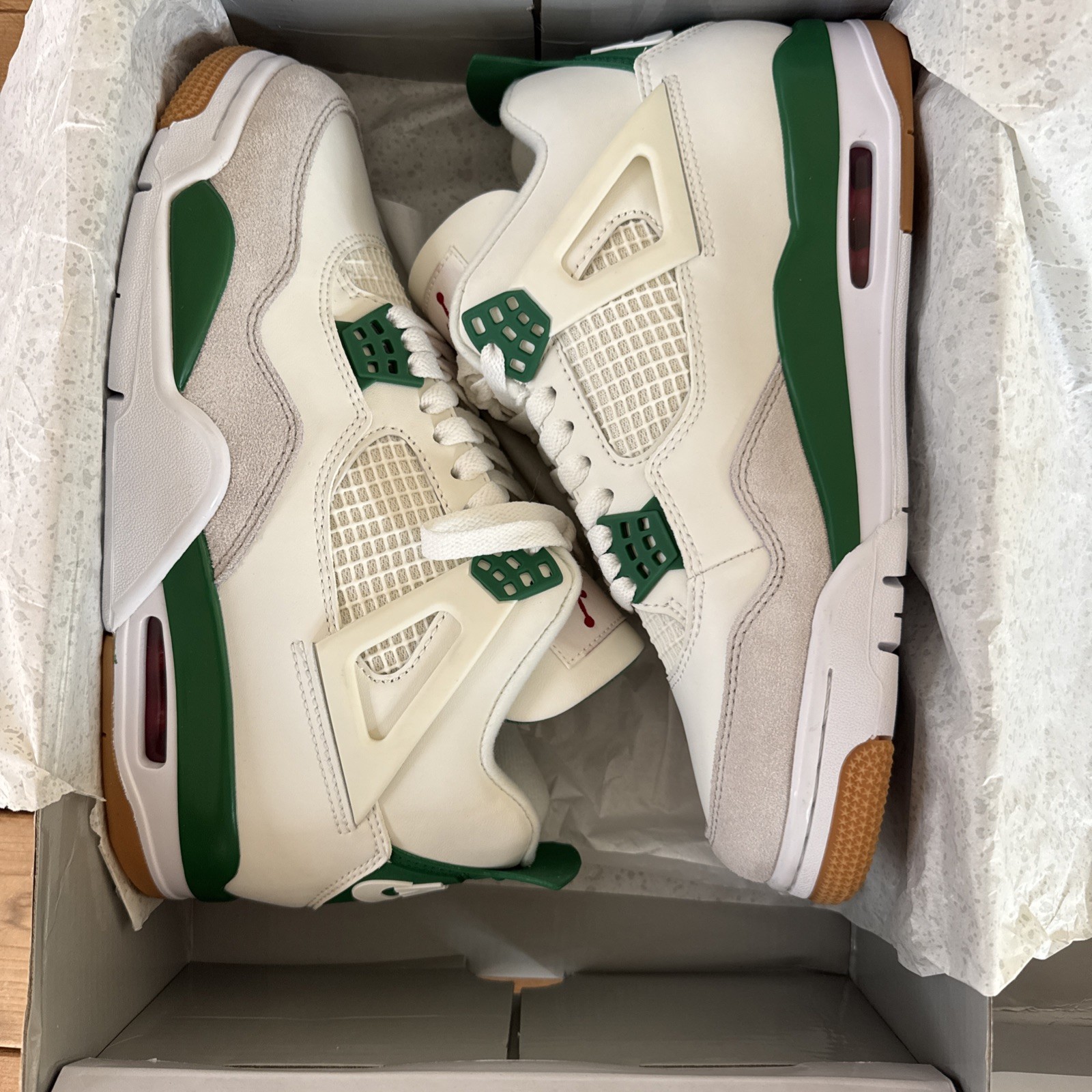 Talla 9 - Jordan 4 Retro SP x Nike SB Mid Pine Green - ** RÉPLICAS**