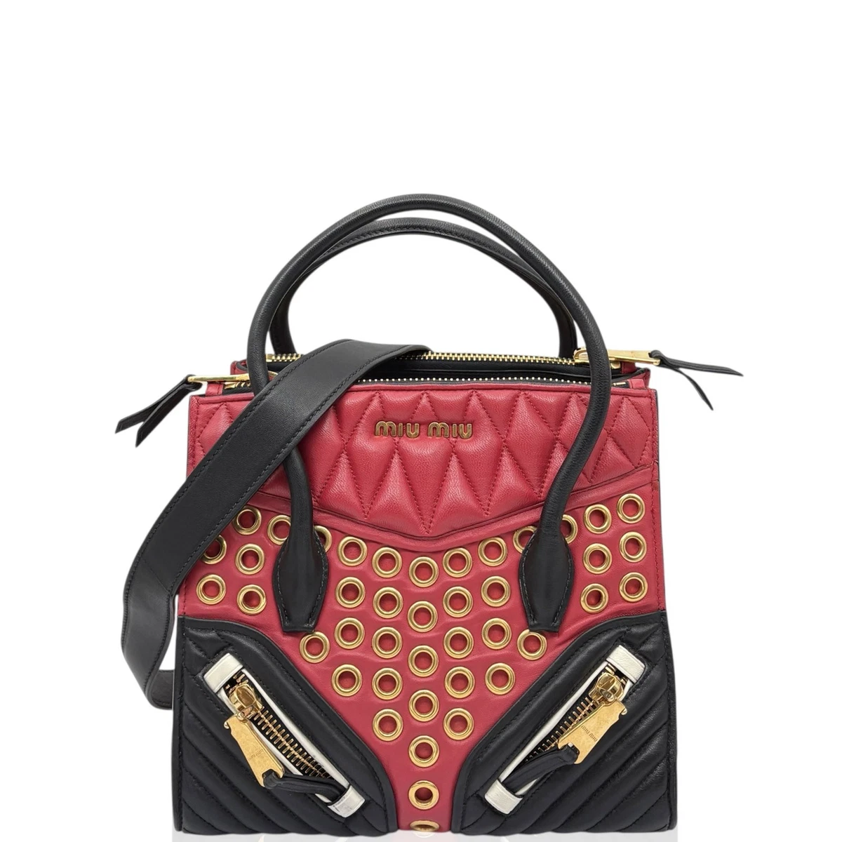 Red Leather Exterior Miu Miu Bags & Handbags for Women for sale | eBay