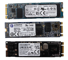 LOT OF 3- Toshiba128GB, Kingston 240GB,  Samsung MZ-NLH480B Mixed Memory Lot