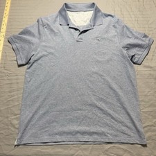 Vineyard Vines Edgartown Polo Whale Short Sleeve Blue White Large Preppy