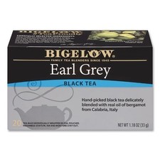 Bigelow Single Flavor Tea Bags, Earl Grey Black Tea, 28/Box, 3 Boxes/Pack