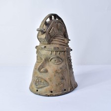 Benin Bronze Portrait Figure Nigeria