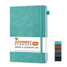 Hardcover Journals 200 Pages, Leather Lined Journal Notebooks, A5 College Ruled