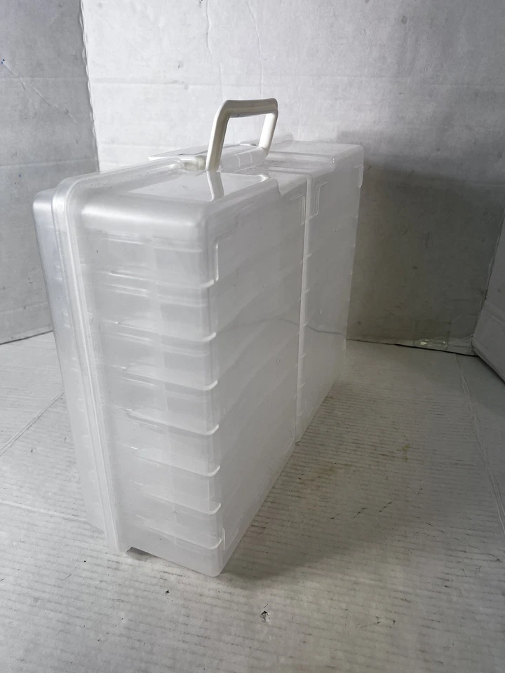 Storage Large Photo And Craft Keeper Holds 4"x6" Photos 16 Cases CLEAR - Image 4 of 4