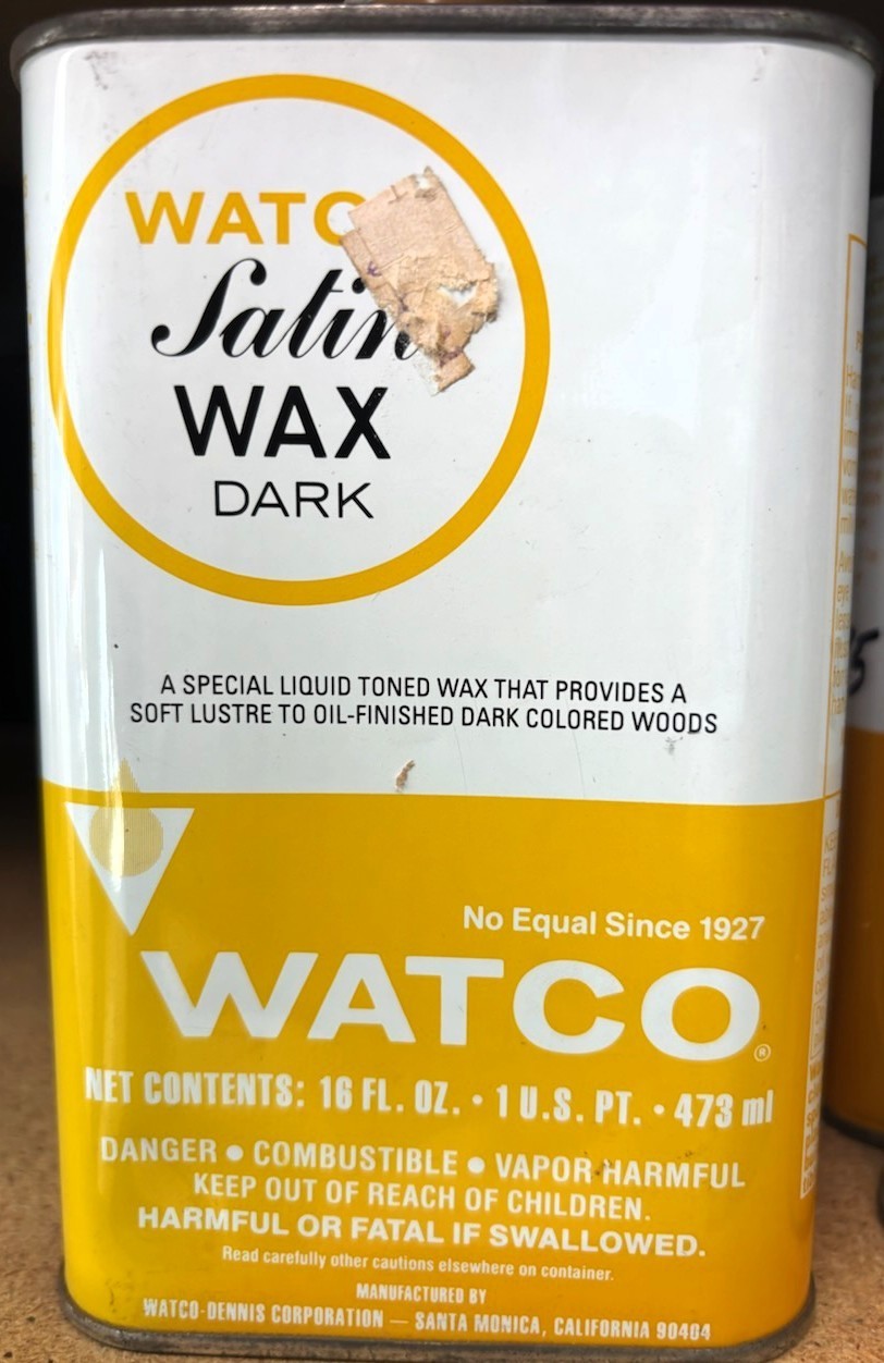 WATCO SATIN WAX DARK PINT