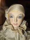 Lovely 18" Handpainted Vintage Bisque Pierrot Collectible Doll — photo 1