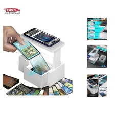 MTG Card Scanner Stand for ManaBox, Adjustable Phone Holder, Sloped Tray Trad...