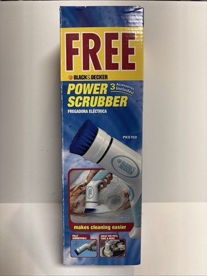 Black & Decker PKS150 Power Scrubber  Cordless Brush Cleaner New Old Stock