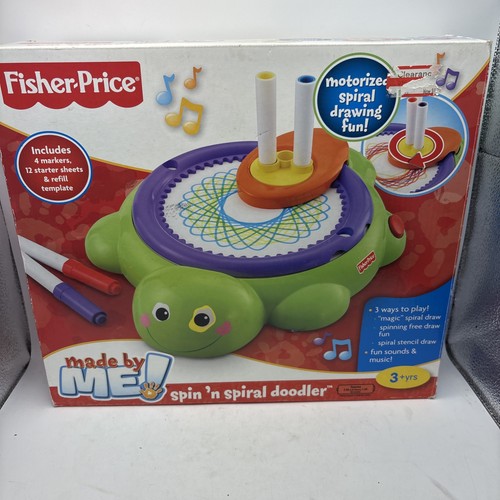 Fisher-Price Spin 'n Spiral Doodler Turtle Motorized Drawing Art Toy  Spirograph