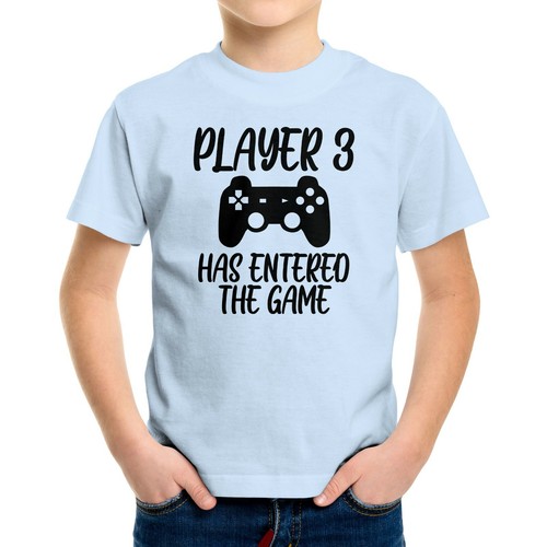 Player 3 Has Entered the Game Toddler Kids Tee T-Shirt Meme Gamer Funny Gaming - Picture 10 of 16