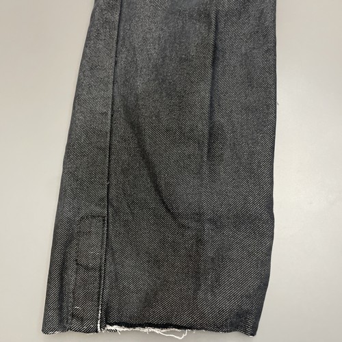 Mcdonalds Uniform Pants Womens Sz 0R 28x28 Black Jeans Denim Stretch Raw Hem Cut - Picture 6 of 11