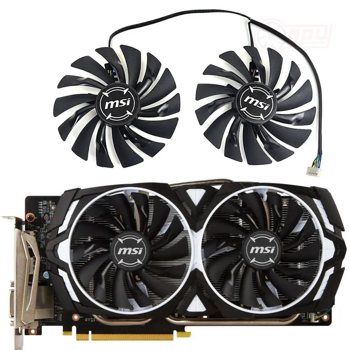 MSI GeForce GTX 1080 1080Ti 1070 1070Ti 1060 ARMOR GPU Fan Set 95mm
