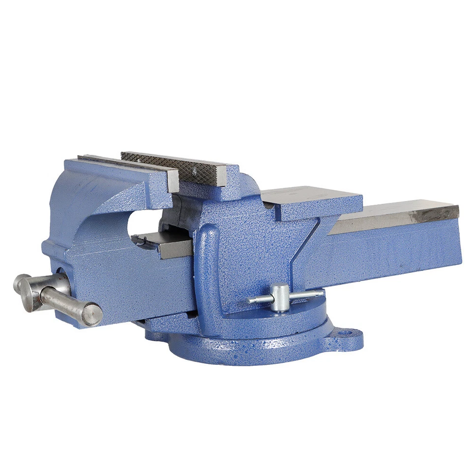 8-дюймовые механические настольные тиски зажим для пресса блокировка поворотное основание тяжелые новые - Изображение 3 из 4