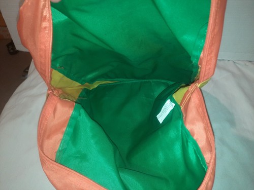 Vintage 1986 Jam Bags Back Pack Book Bag Orange Yellow Green 80s Movie Prop - Picture 9 of 13