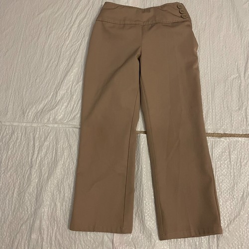 Girls' Lot of 4 Khaki Uniform Pants: Youth: Size: 6 Adjustable Waist (Pre-Owned) - Picture 8 of 9