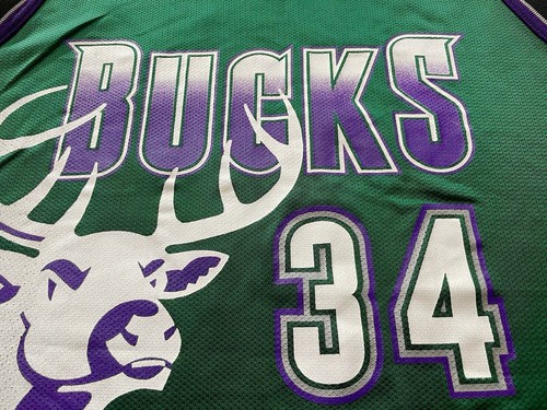 Basket Basketball Jersey Champion Nba Vintage Allen Milwaukee Bucks Celtics Usa - Imagen 5 de 9