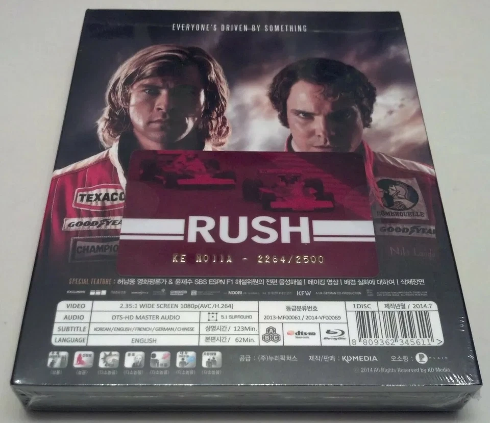 Rush Lenticular STEELBOOK Kimchi Dvd Kimchidvd Exclusive (Blu-ray, Korea) Foto 2 de 4