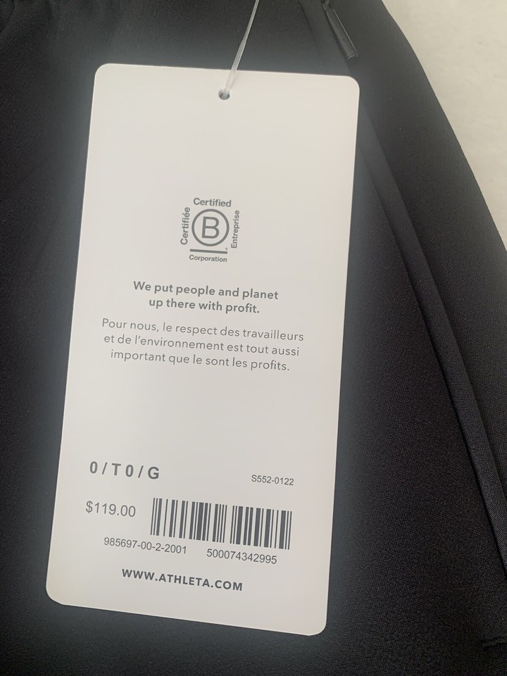 Athleta Endeavor Wide Leg Pant Size 0T NWT Black eBay