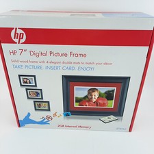 HP 7" NEW Digital Solid Wood Digital Picture Frame Remote df780b2 2GB Memory NEW
