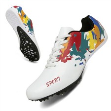 Damen Herren Leichtathletikschuhe Paare Spike Sneaker Laufen Sprint Sportschuhe