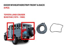 Toyota Land Cruiser BJ40 FJ40 Set guarnizioni strisce meteorologiche porta an...