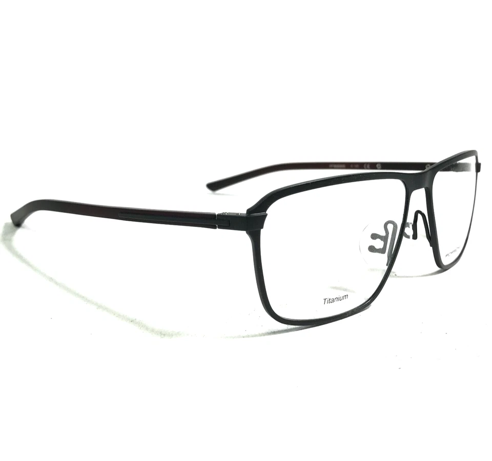 Porsche Design Eyeglasses Frames P8285 A Matte Black Square Full Rim 56-14-145 - Image 3 of 4