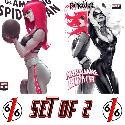 🔥🕷 IVAN TAO 616 MARY JANE & BLACK CAT Trade Dress Variant Set