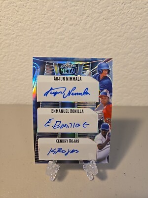 2023 Leaf Metal Nimmala Bonilla Rojas Prismatic Sky 1/1 Triple Auto