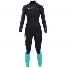 HYPERFLEX Women's 3/2 VYRL CZ Wetsuit - Black/Teal - Size 8 - NWT