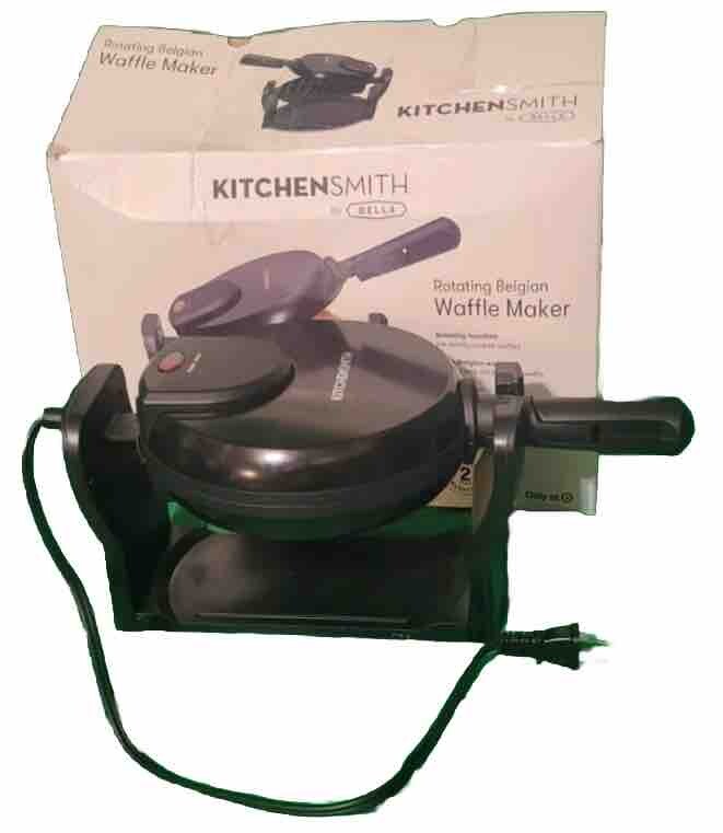 Bella Non-Stick Rotating Belgian Waffle Maker TSK-2126W Fast Heating-image