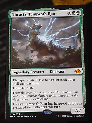 Thrasta Tempests Roar , Modern Horizons 2 , NM , MTG, FREE SHIPPING