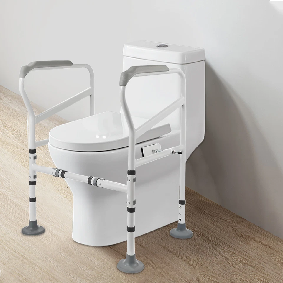 Toilettenstütze WC-Aufstehhilfe Toilettengestell Stützhilfe Einstellbare 100kg - Bild 2 von 4
