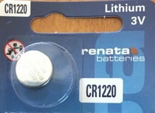 CR 1220 RENATA LITHIUM BATTERIES 1 piece 3V Watch New Authorized US Seller