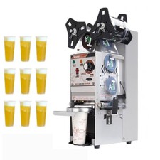 Semi-automatic Cup Sealing Machine Electric Bubble Tea Cup Sealer 350W 110V