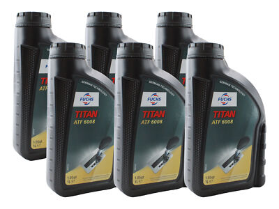 Fuchs 6 Liter TITAN ATF 6008 Transmission Fluid Lifeguard 8 Green 6 x 1L