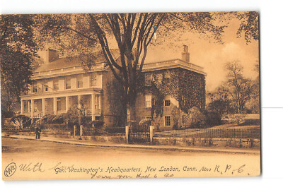 New London Connecticut CT Postcard 1907 General Washington's Headquarters