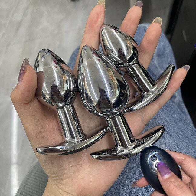 Vibrator Metal Steel G-spot Anal Butt Plug Prostate Massager Sex Toys Men  Women | eBay