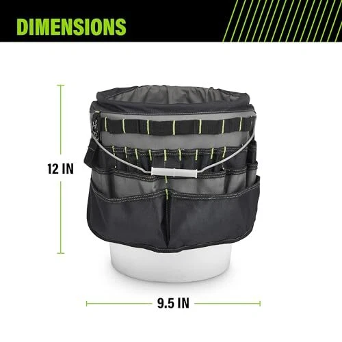 51-Pocket Bucket Tool Organizer for Easy Tool Access Fits Most 5-Gallon Bucke... - Image 4 of 4