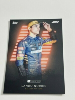 Topps Formula 1 2021 F1 Formel 1 Lights Out Lando Norris McLaren