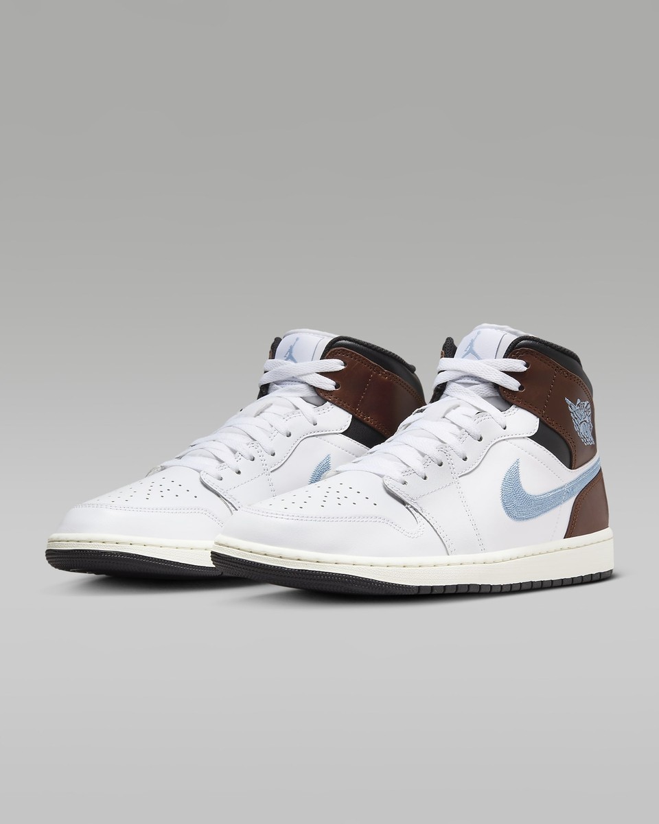 FQ7831-142 Nike Air Jordan 1 Mid SE White Black Sail Blue FQ7831-142 Nike Air Jordan 1 Mid SE White Black Sail Blue