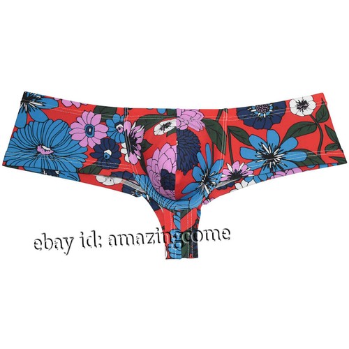 Men Colorful Casual Brazilain Boxer Briefs Underwear Cheeky Swim Trunks Thong - Picture 28 of 52