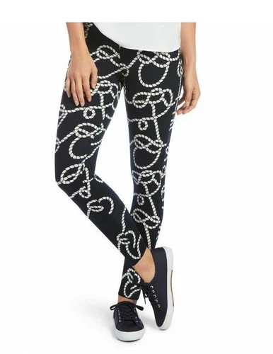 Hue Women's Rope Crepe Leggings Navy Small