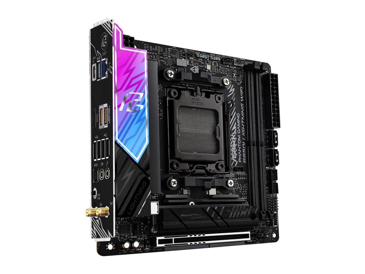 ASRock B850I Lightning WiFi 美品 正規保証あり ASRock B850I Lightning WiFi AM5 AMD B850 SATA 6Gb/s Mini ITX
