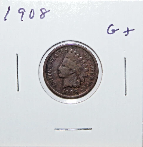 1908 US Indian Head Cent  G Good Free Shipping
