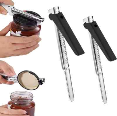 2er Pack mühelose Glasöffner - griffige Flaschen- & Verschlussentferner